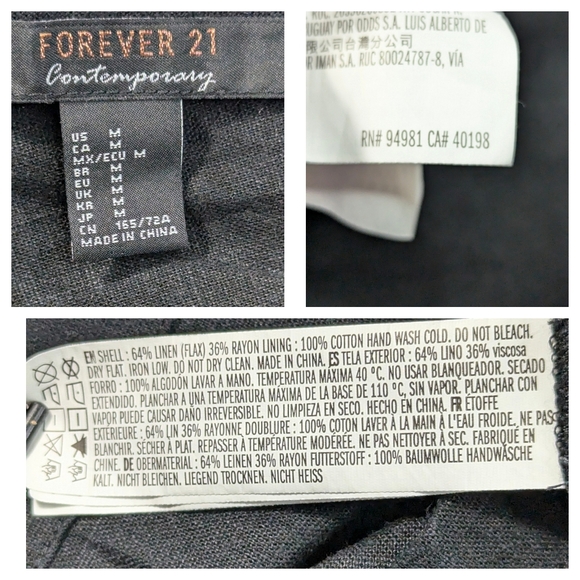 Forever 21 Black Size M Button Front Romper Deep V Neck Sleeveless - Picture 14 of 14